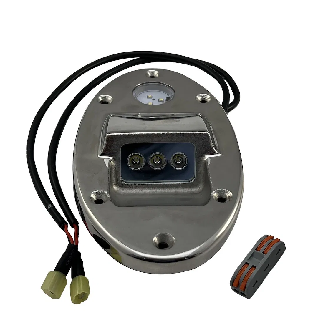 RS4LEDDL – RACESPORT LT Docking Light, Oval 12 Watt 12 Volt DC 0.5 To 2 Amp Draw 3 CREE LED Forward Facing Clear Bulb...